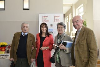 L'autrice con Emilio Avogadro di Cerrione, Carlo Amedeo Terzi e Paola Guastone Belcredi