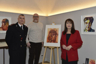 Colonnello Mauro Fogliani, Alberto Ribè e Claudia Ghiraldello